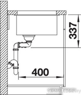 Кухонная мойка Blanco Subline 480/320-U (кофе) 523593