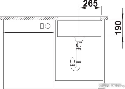 Кухонная мойка Blanco Rotan 500-U 526098 (черный)