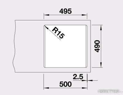 Кухонная мойка Blanco Pleon 5 (антрацит) [521504]