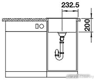 Кухонная мойка Blanco Naya 45 526574 (белый)