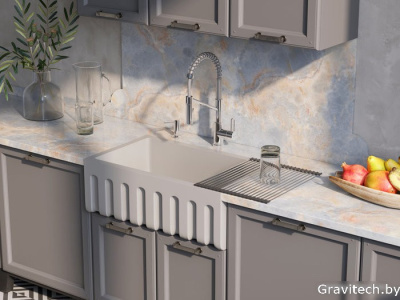 Смеситель Omoikiri Mikawa 2 Plus-SB-BN 4994452 (нержавеющая сталь)