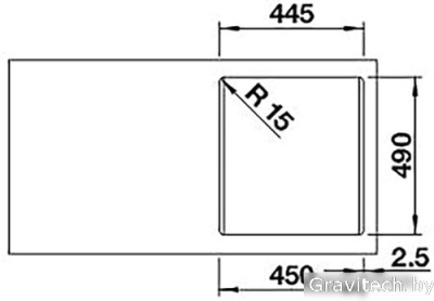 Кухонная мойка Blanco Naya 45 526574 (белый)