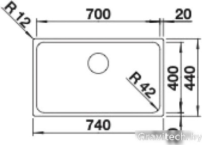 Кухонная мойка Blanco Solis 700-U 526125 (полированная)