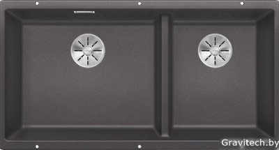 Кухонная мойка Blanco Subline 480/320-U (темная скала) 523585
