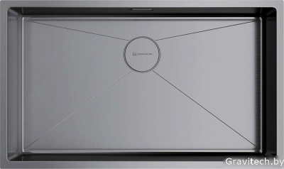 Кухонная мойка Omoikiri Taki 74-U/IF GM (вороненая сталь)