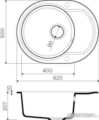 Кухонная мойка Omoikiri Manmaru 62 DC