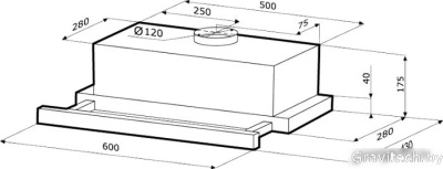 Кухонная вытяжка Krona Kamilla Sensor 600 Black