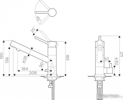 Смеситель Omoikiri Tonami-CA 4994221