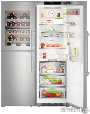 Комбинация side by side Liebherr SBSes 8496 PremiumPlus