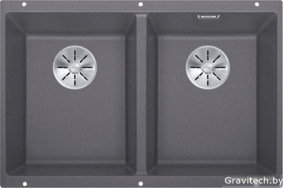 Кухонная мойка Blanco Subline 350/350-U (темная скала)