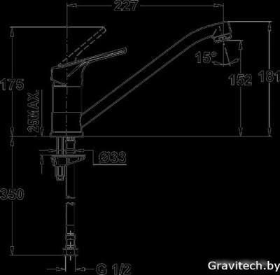 Смеситель TEKA MTP 913 TG песочный [46913020S]