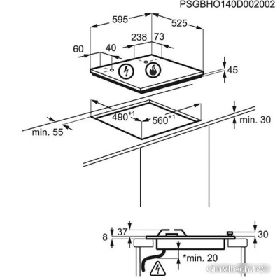Варочная панель Electrolux EGU96647LX