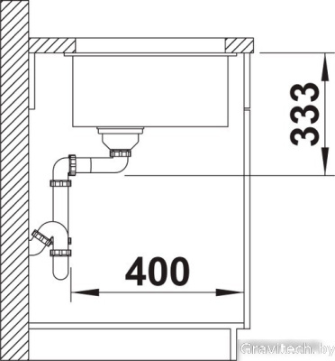 Кухонная мойка Blanco Rotan 500-U 526098 (черный)