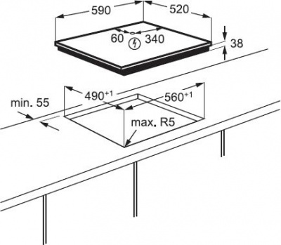 Варочная панель Electrolux CKE6450WC