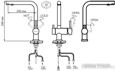 Смеситель Omoikiri Nagano-PL [4994064]