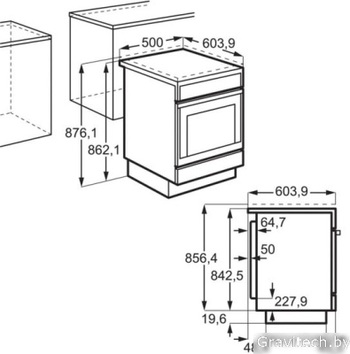 Кухонная плита Electrolux RKG500003W