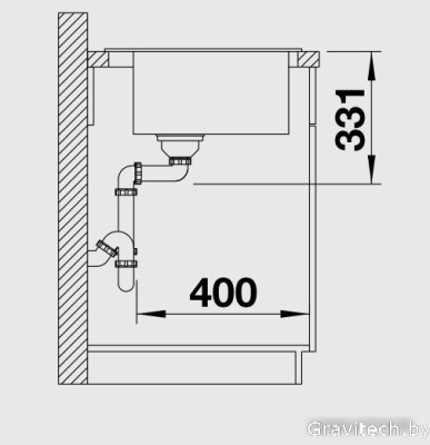 Кухонная мойка Blanco Pleon 5 (бетон)