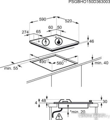 Варочная панель Electrolux GPE363RCV