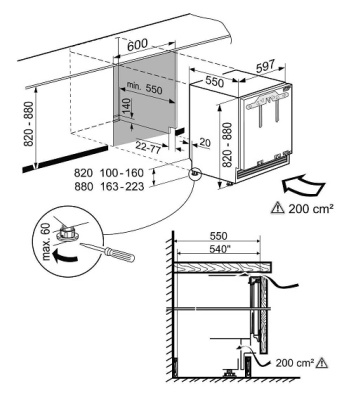 Однокамерный холодильник Liebherr UIK 1510