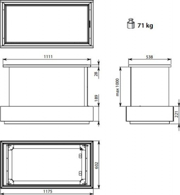 Кухонная вытяжка Falmec Levante Circle-Tech Island 120 600 м3/ч (черный)