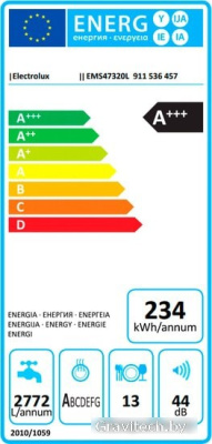 Встраиваемая посудомоечная машина Electrolux EMS47320L