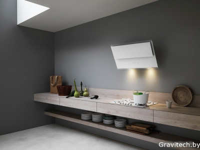 Кухонная вытяжка Falmec Verso Design 85 800 м3/ч (белый)