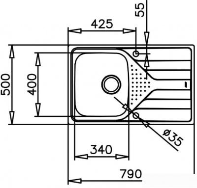 Кухонная мойка TEKA Universe 45 T-XP 1B 1D POLISHED