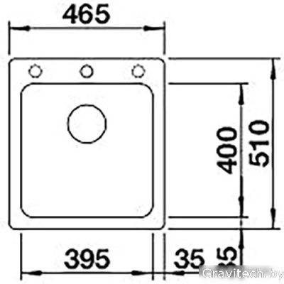 Кухонная мойка Blanco Naya 45 526574 (белый)