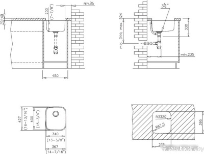Кухонная мойка TEKA BE 340/400 Plus (10125149)