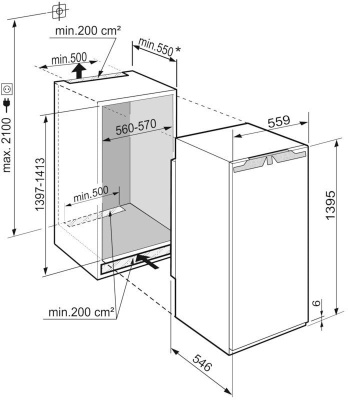 Однокамерный холодильник Liebherr IRBd 4551 Prime