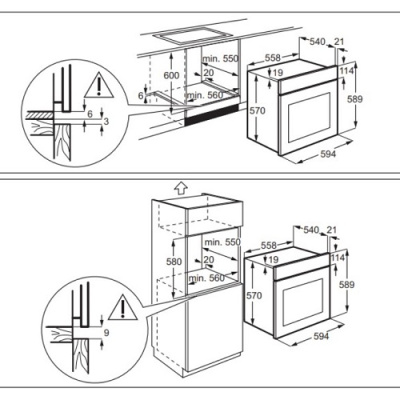Электрический духовой шкаф Electrolux OKF5C50X