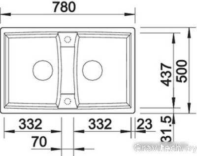 Кухонная мойка Blanco Lexa 8 (белый) 524964