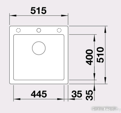 Кухонная мойка Blanco Pleon 5 (антрацит) [521504]