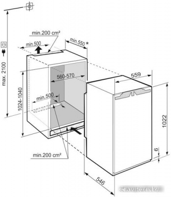 Однокамерный холодильник Liebherr IRe 4020 Plus