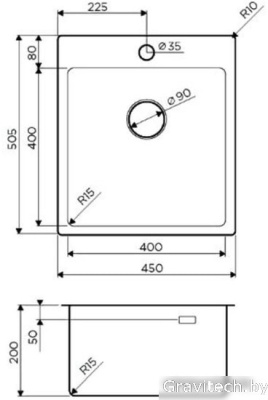 Кухонная мойка Omoikiri Amadare 45-IN