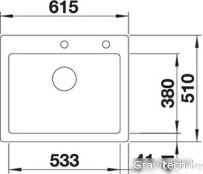 Кухонная мойка Blanco Palona 6 (базальт) 524737