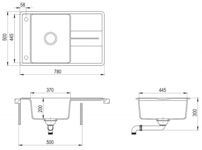 Кухонная мойка TEKA Estela 50 B-TQ (оникс)