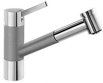 Смеситель Blanco Tivo-S Silgranit (хром/алюметаллик) [517611]