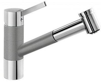 Смеситель Blanco Tivo-S Silgranit (хром/алюметаллик) [517611]