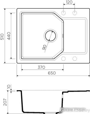 Кухонная мойка Omoikiri Yonaka 65 SA