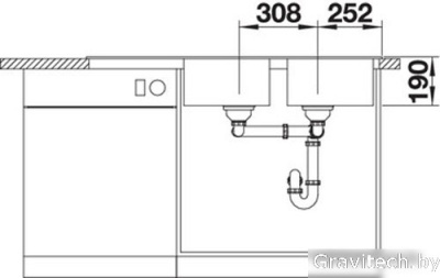 Кухонная мойка Blanco Legra 8 S (кофе)
