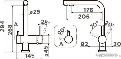 Смеситель Omoikiri Nagano-P-PA (пастила)