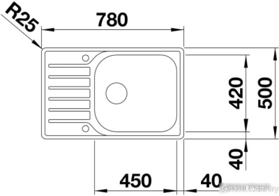 Кухонная мойка Blanco Lantos XL 6 S-IF Compact 523140