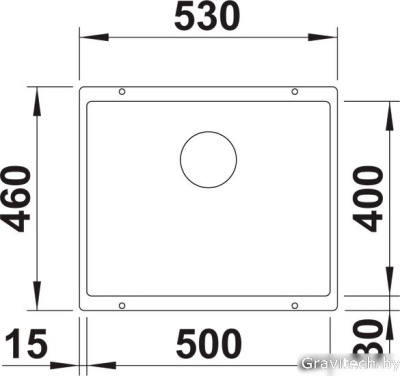 Кухонная мойка Blanco Rotan 500-U 526098 (черный)