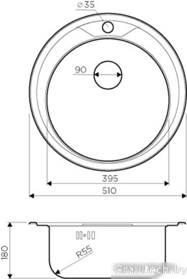 Кухонная мойка Omoikiri Asida 51 IN