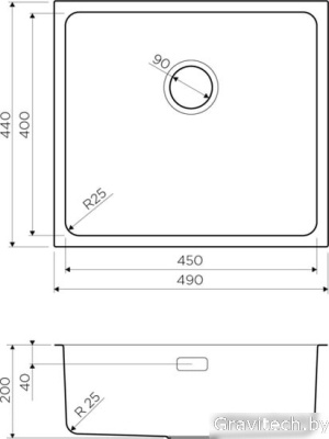 Кухонная мойка Omoikiri Tadzava 49-U GM