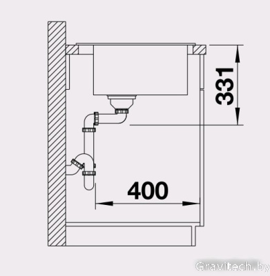 Кухонная мойка Blanco Pleon 6 (антрацит) [521678]