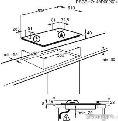 Варочная панель Electrolux GRE263MB