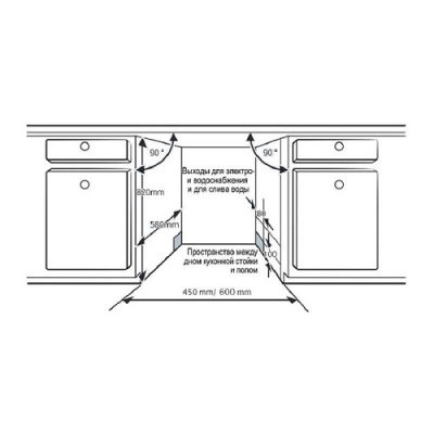 Встраиваемая посудомоечная машина Evelux BD 6001