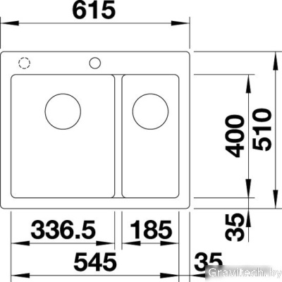 Кухонная мойка Blanco Pleon 6 Split (бетон) 525308